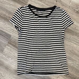 Classic Black & White Striped Tee